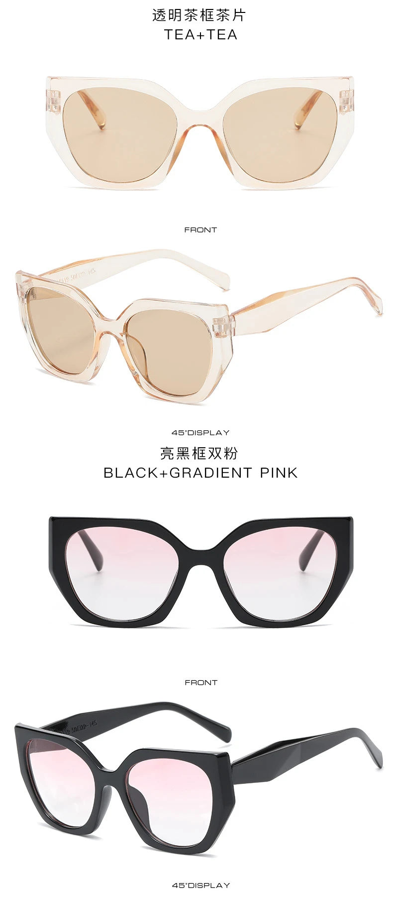 The Transparent Anti-Blue Light Polygon Glasses