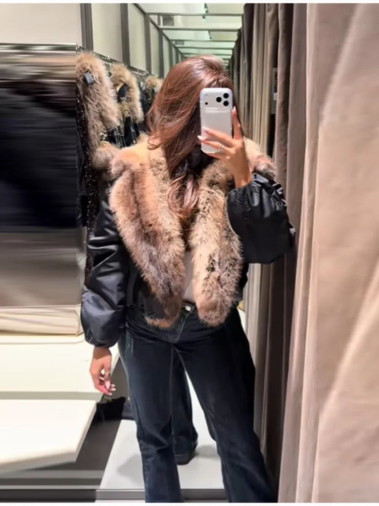 The Big Faux Fur Collar Coat