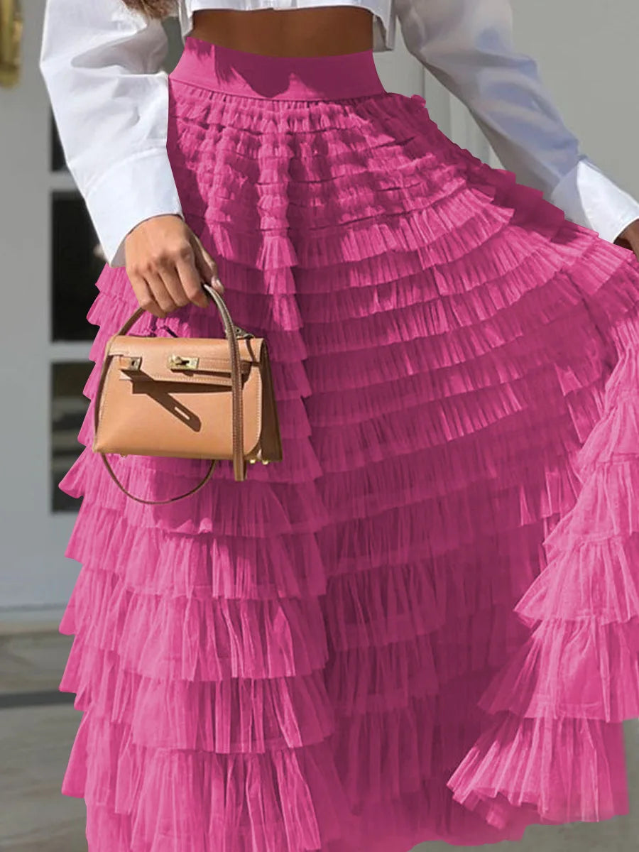 The Boho Multilayer Tulle Maxi