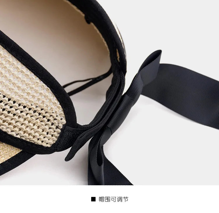 The Adjustable Ribbon Open-Top Straw Hat