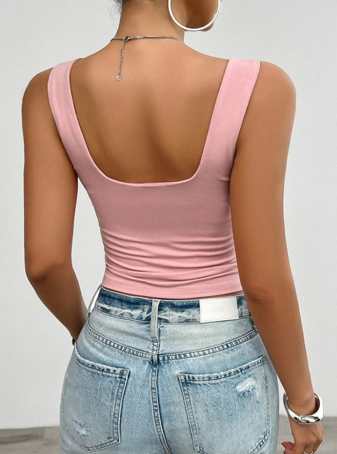 The Y2K Ruched Sweetheart Tank