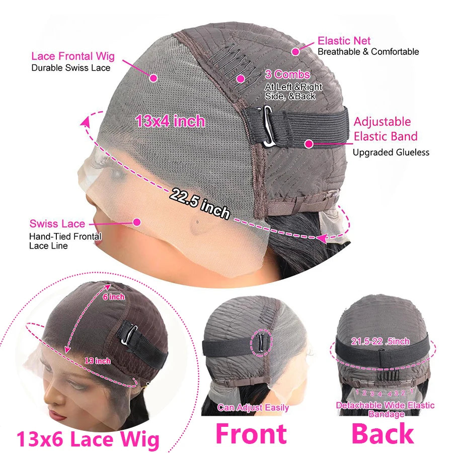 The Body Wave Transparent Lace Front Wig