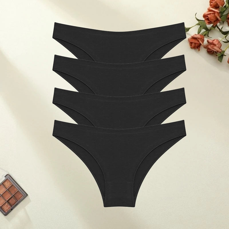 The 4-Pack Seamless Cotton Brief Set