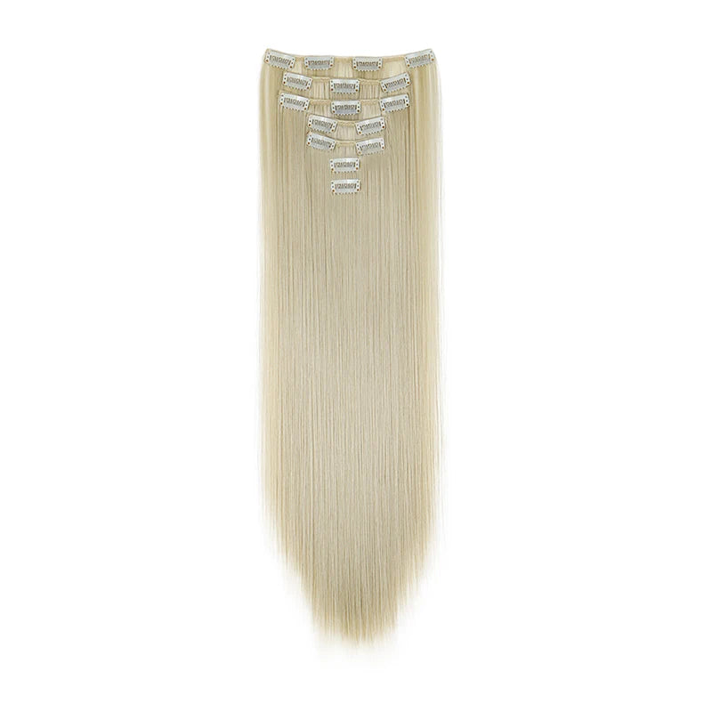 The 7-Piece Clip-In Straight Hair Extensions