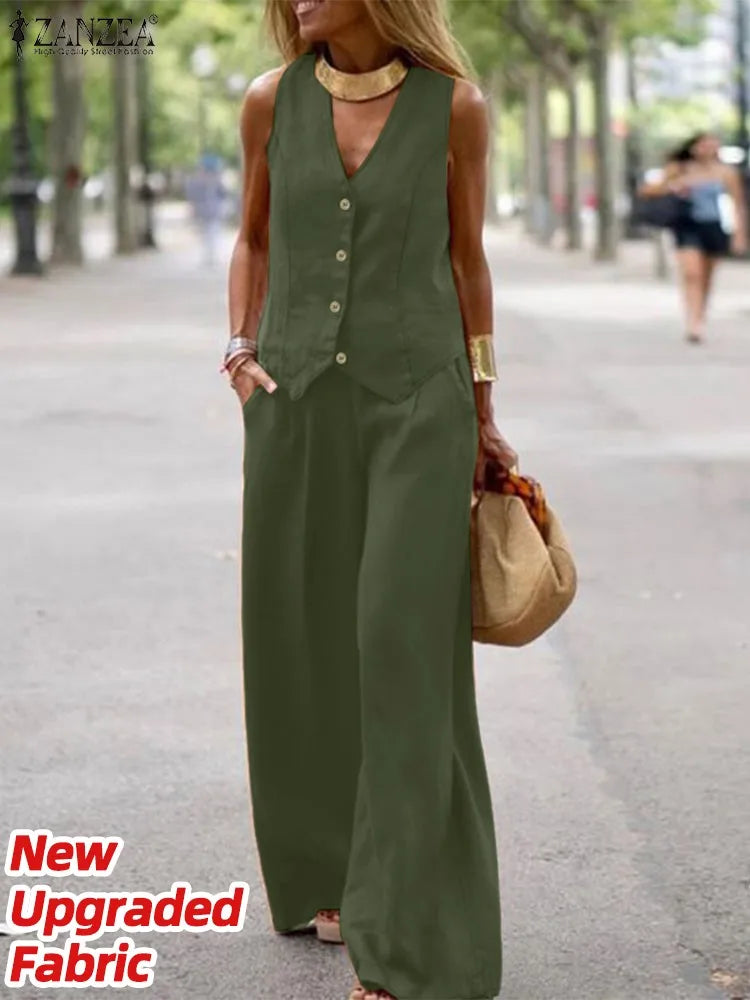 The Wide Leg Vest Co-Ord