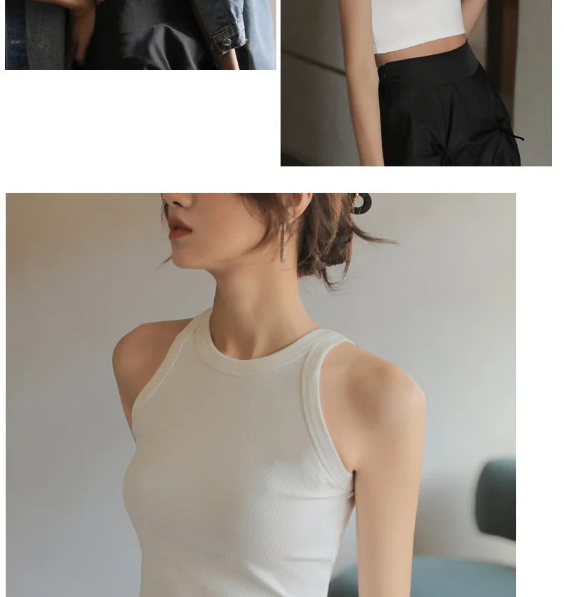 The Bare Navel Backless Crop Vest