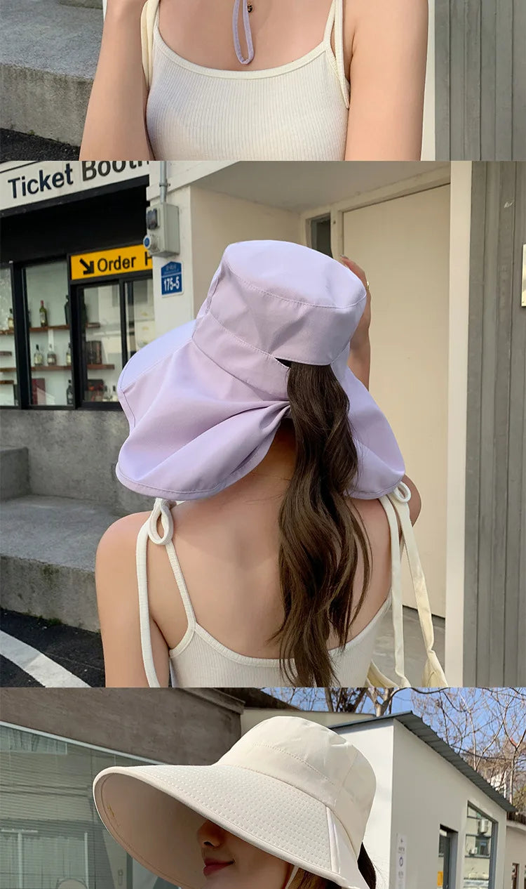 The Wide Brim Neck Cover Safari Cap