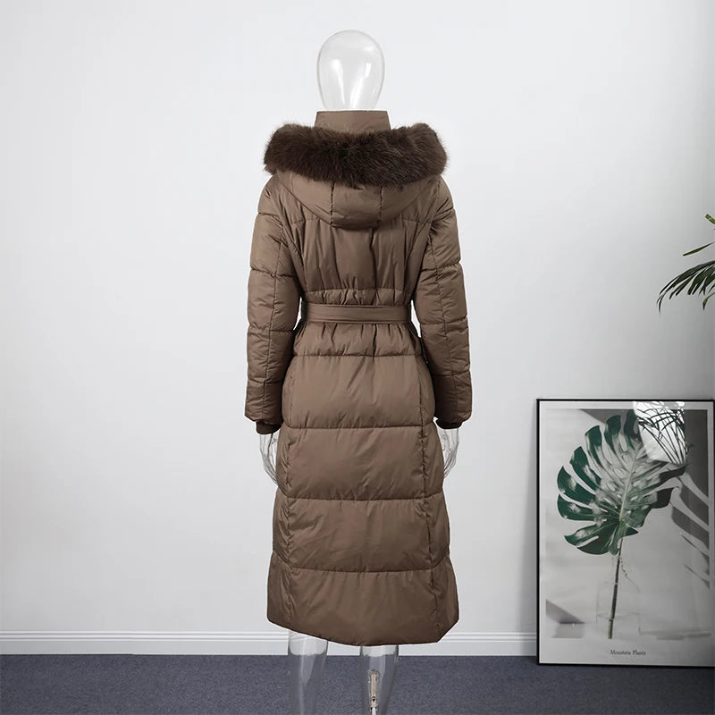 The Belted Fur Hood Parka