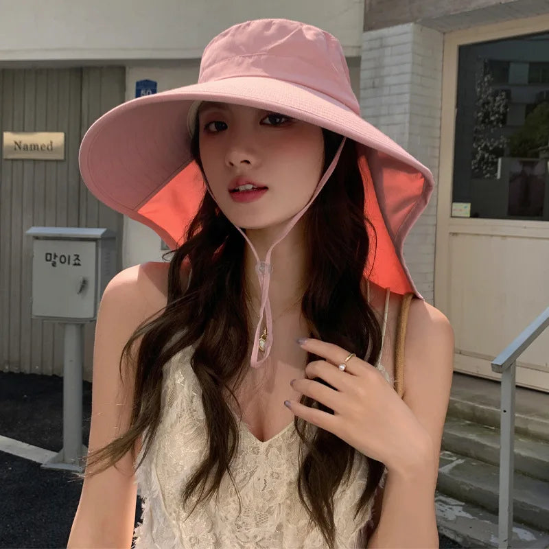 The Wide Brim Neck Cover Safari Cap