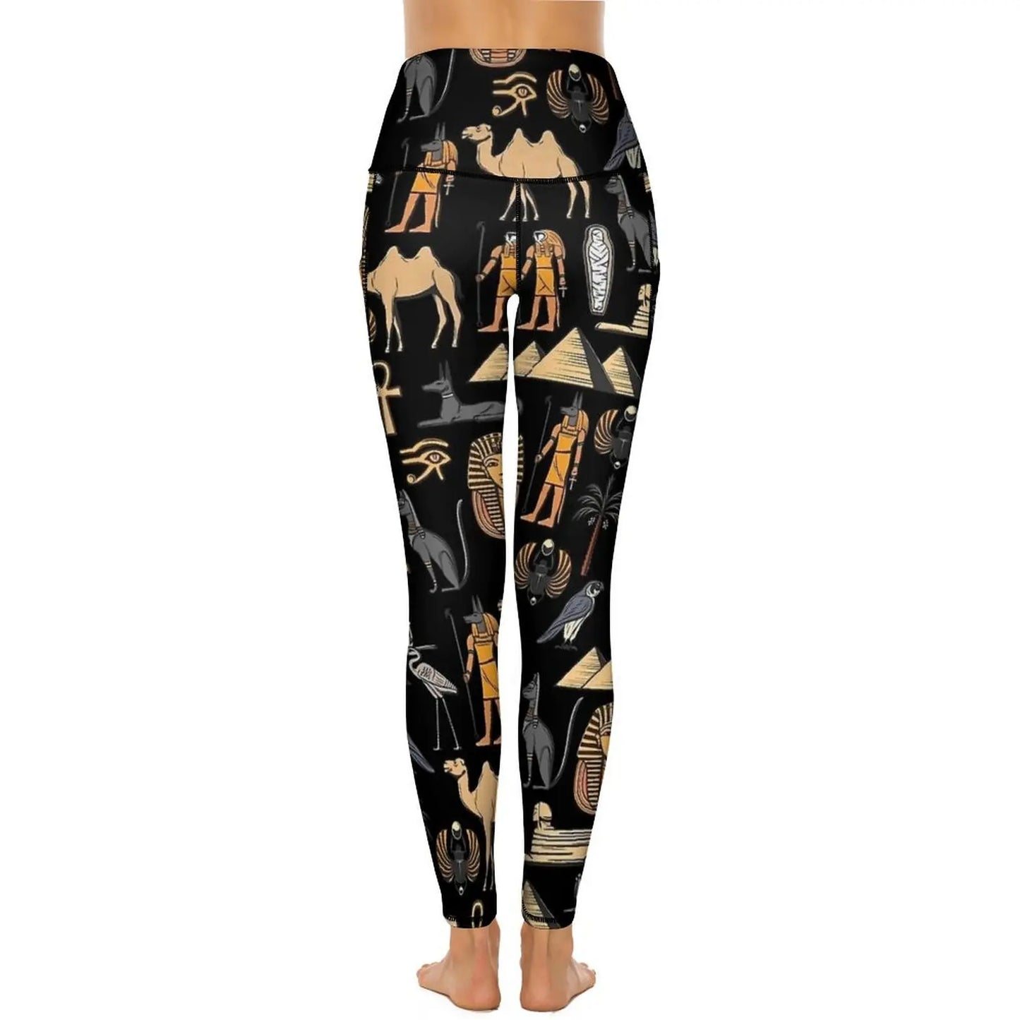 Ancient Egyptian Art Leggings Sexy History of Egypt High Waist Yoga Pants Casual Stretchy Leggins Design Fitness Gym Tights