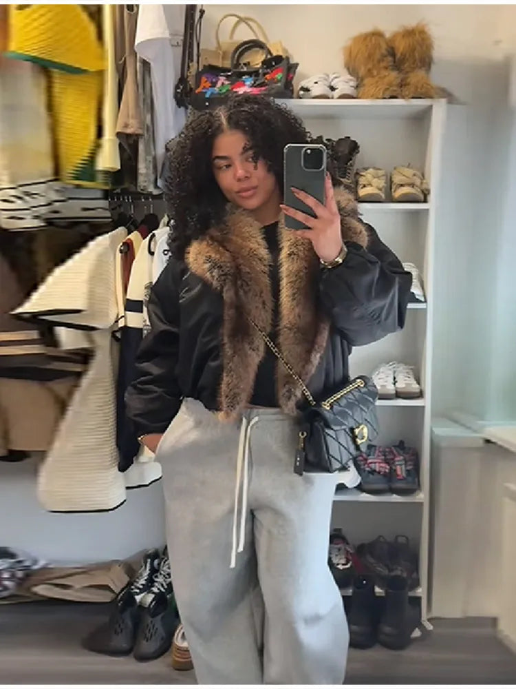 The Big Faux Fur Collar Coat