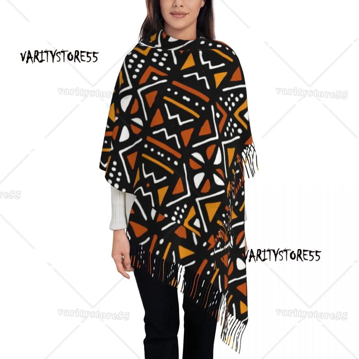 The Tribal Print Wrap Scarf