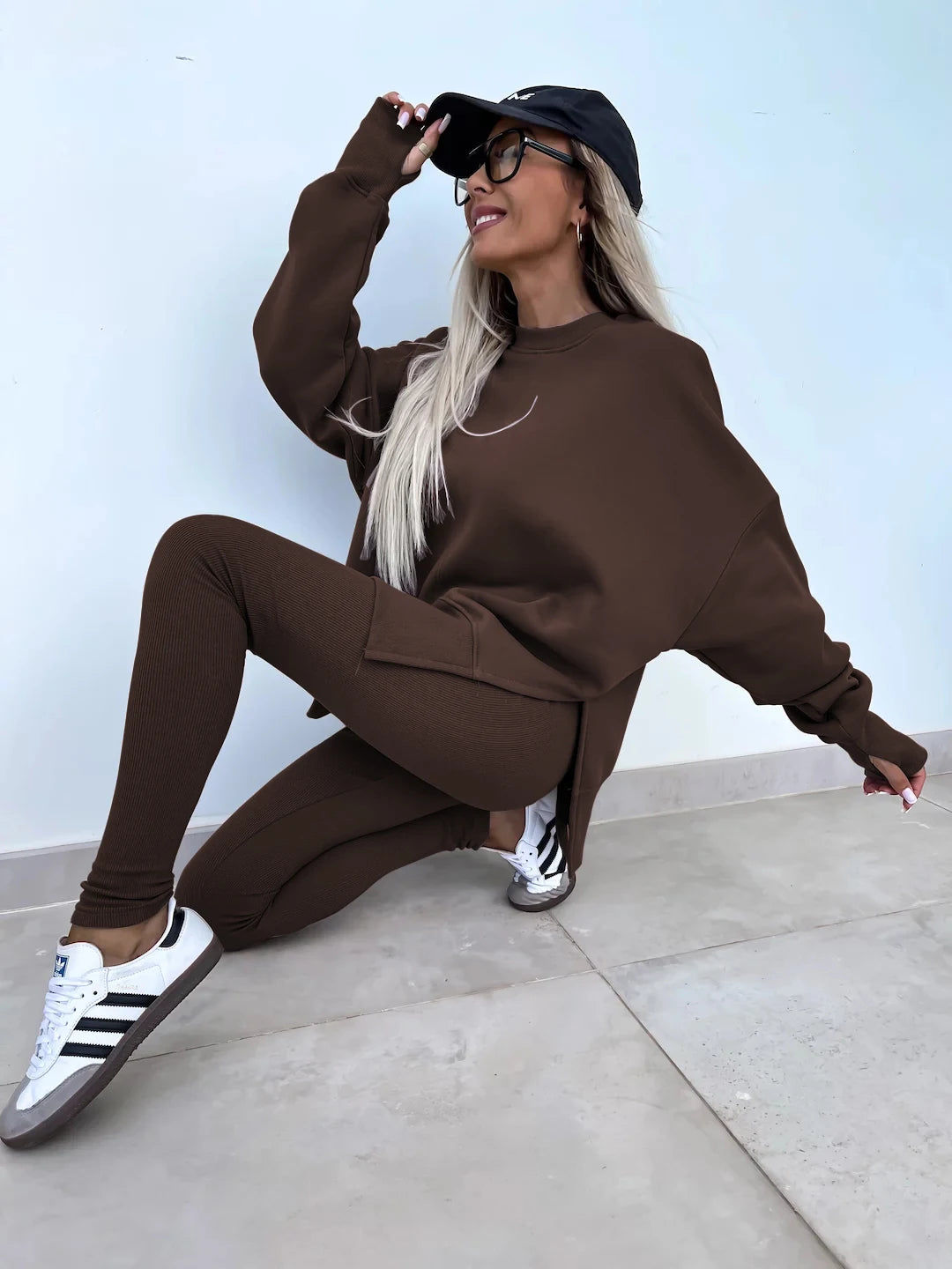 The Oversized Knit Trouser Set