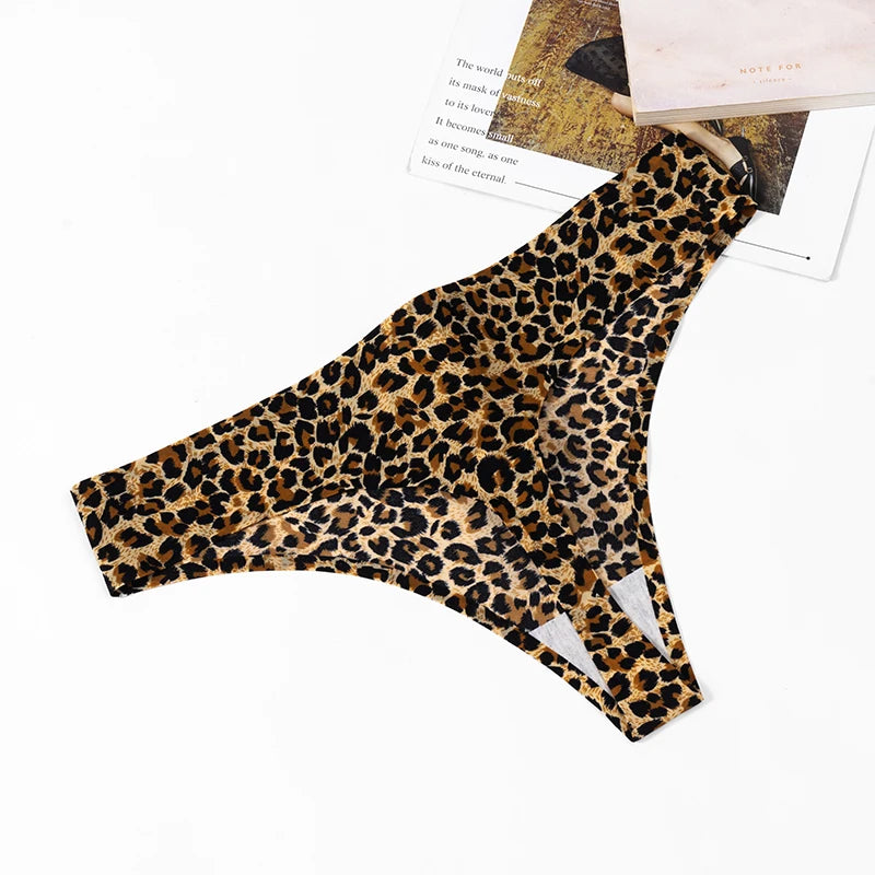 The 3-Pack Leopard Seamless G-String Set