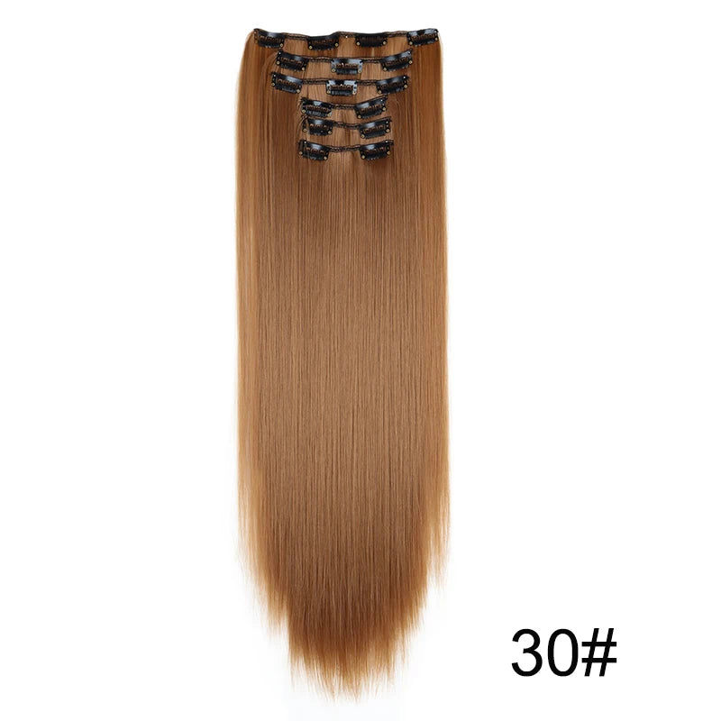 The 24-Inch 16-Clip Straight Hair Extensions