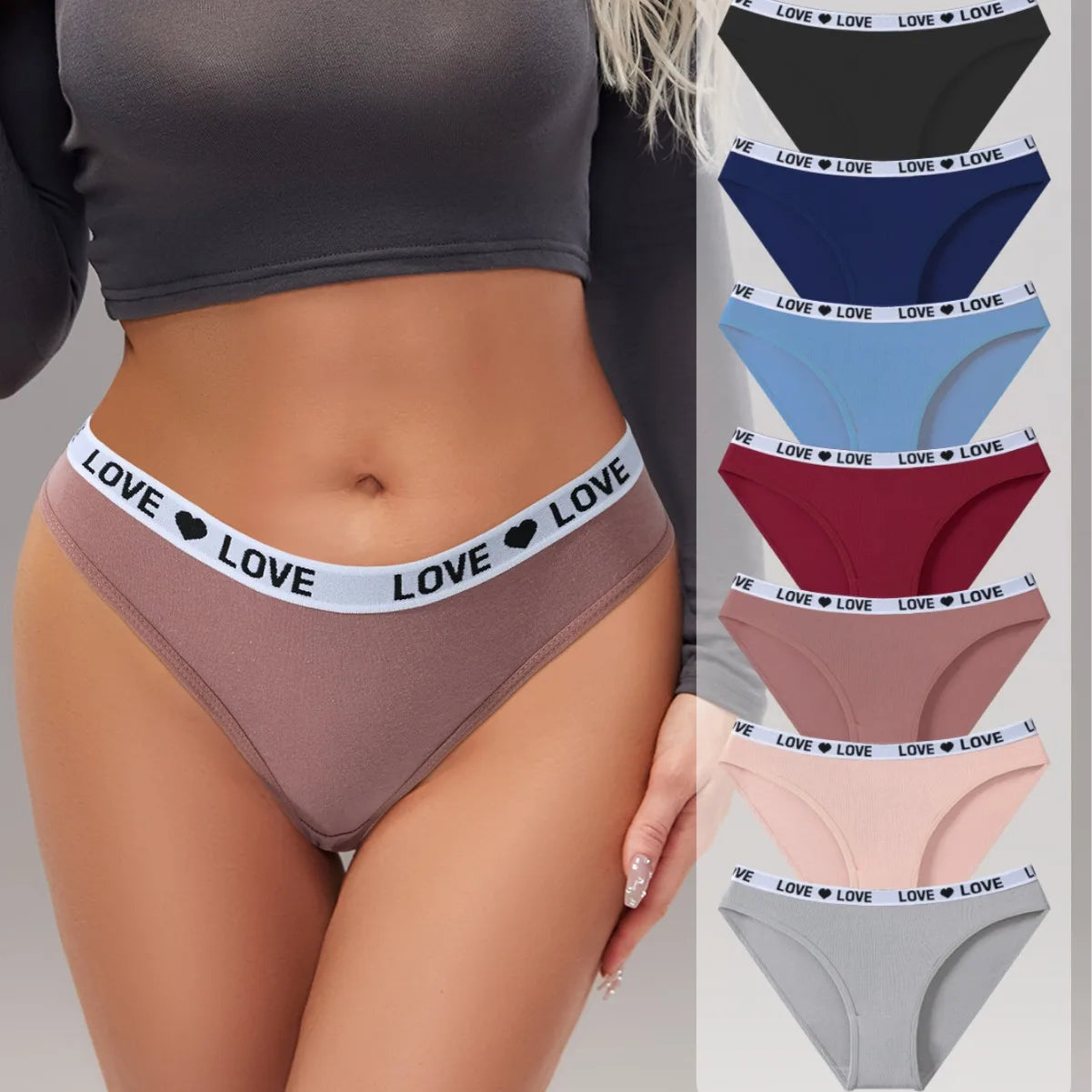 The 7-Pack Striped Cotton Panty Set