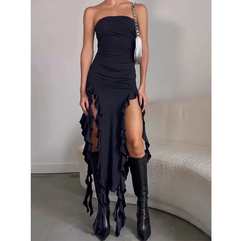 The Y2K One-Shoulder Ruffle