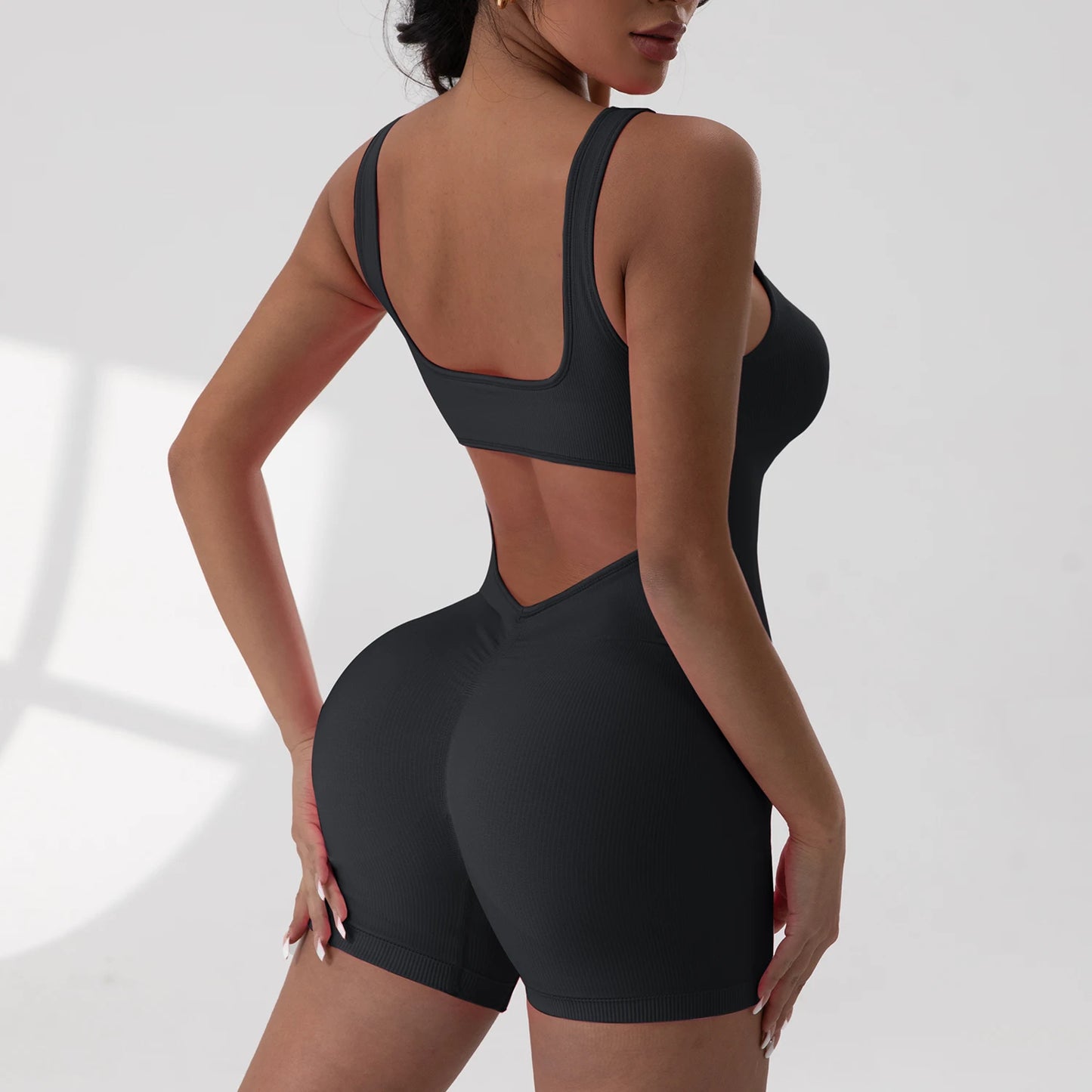 The V-Waist Exposed Yoga Jumpsuit