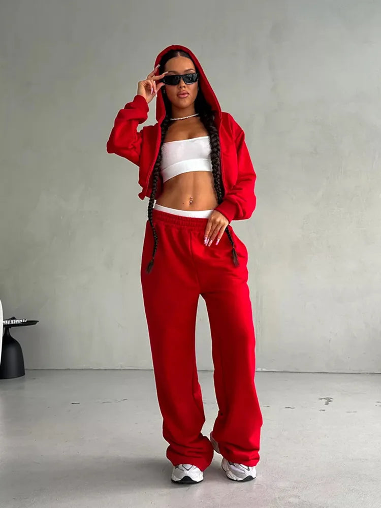 The Zip Hoodie Trouser Set