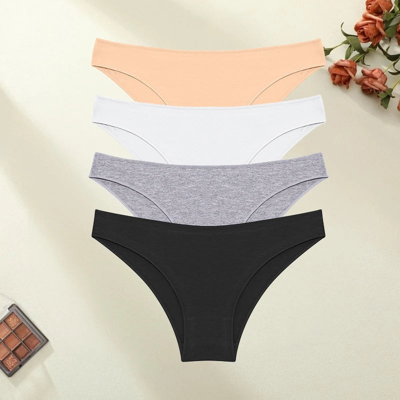The 4-Pack Seamless Cotton Brief Set