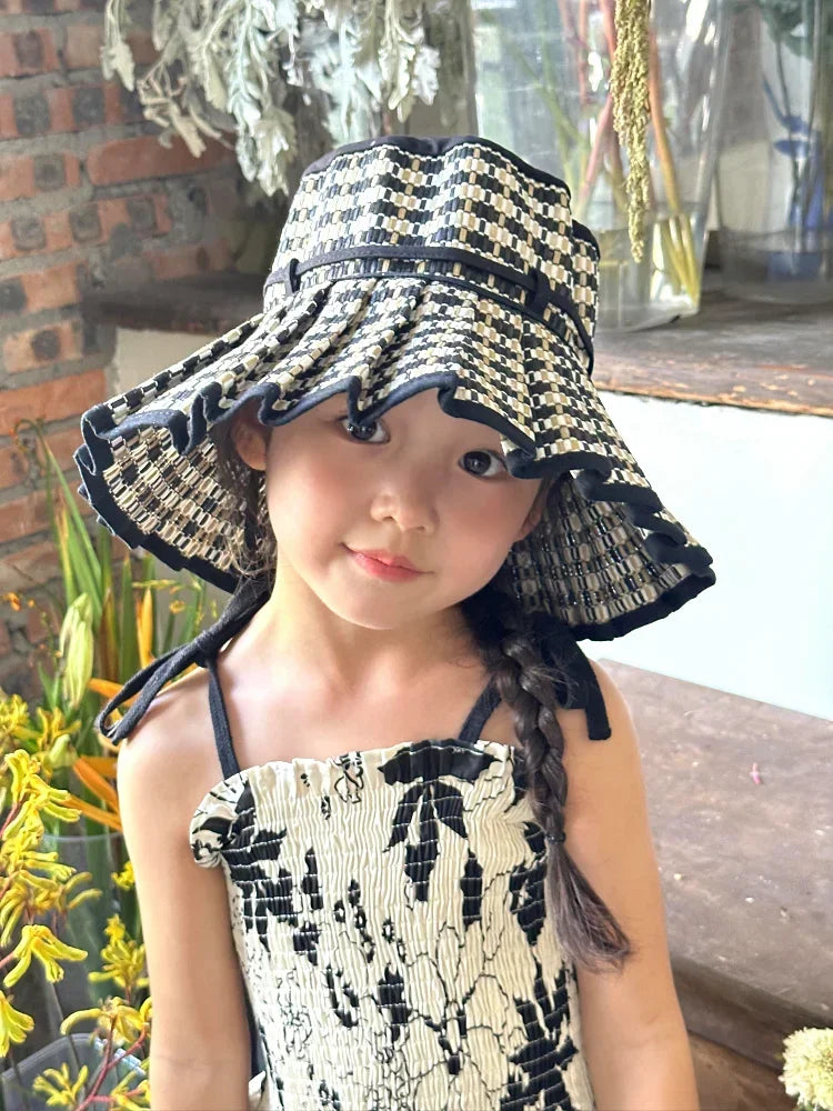 The Y2K Reversible Pleated Straw Hat
