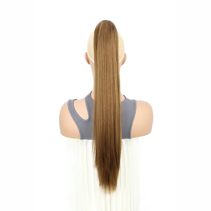 The 24-Inch Claw Clip Straight Ponytail Extension