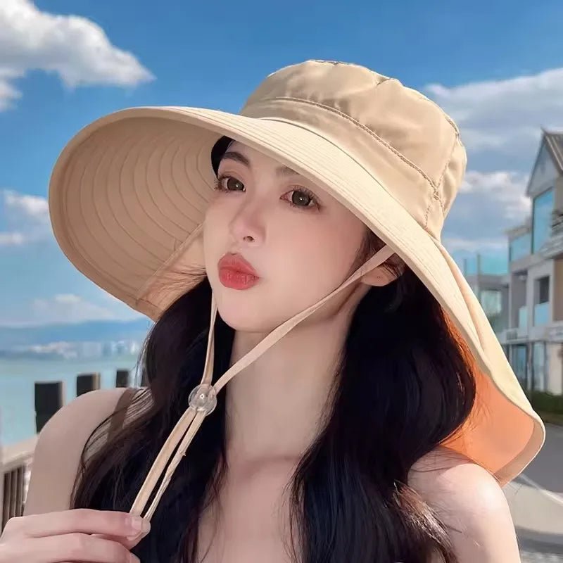 The Wide Brim Neck Cover Safari Cap
