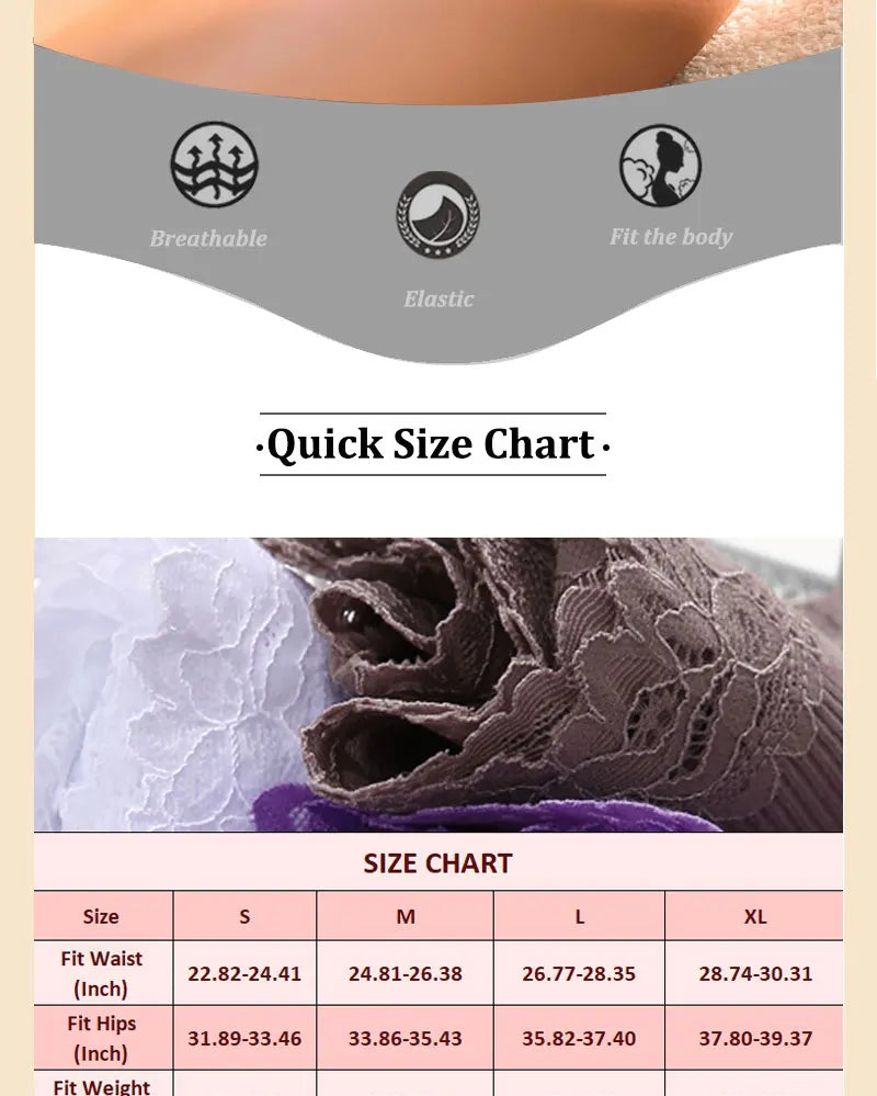 The 5-Pack Lace Seamless Brazilian Set