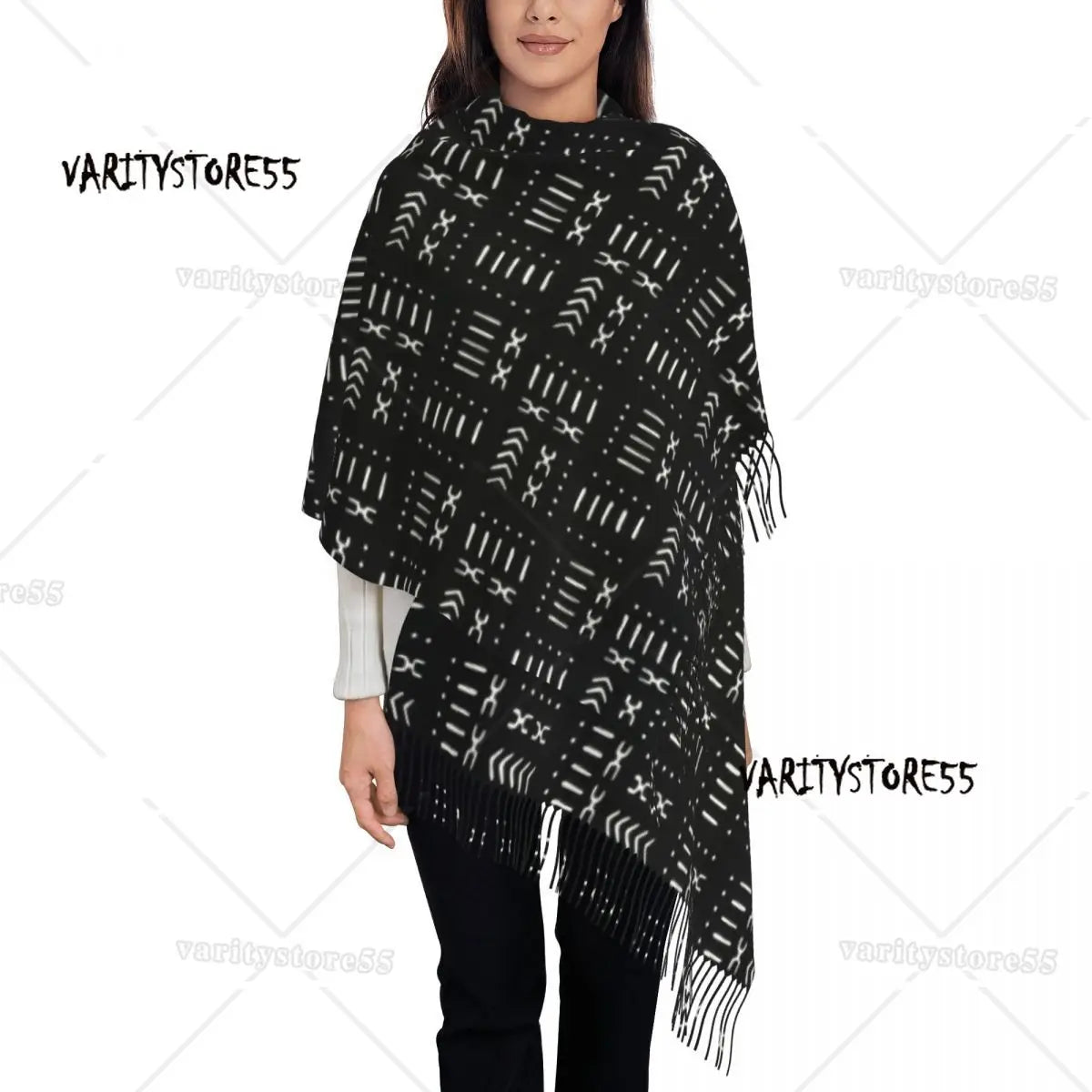 The Tribal Print Wrap Scarf