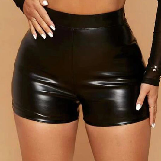 The Wet Look PU Booty Short