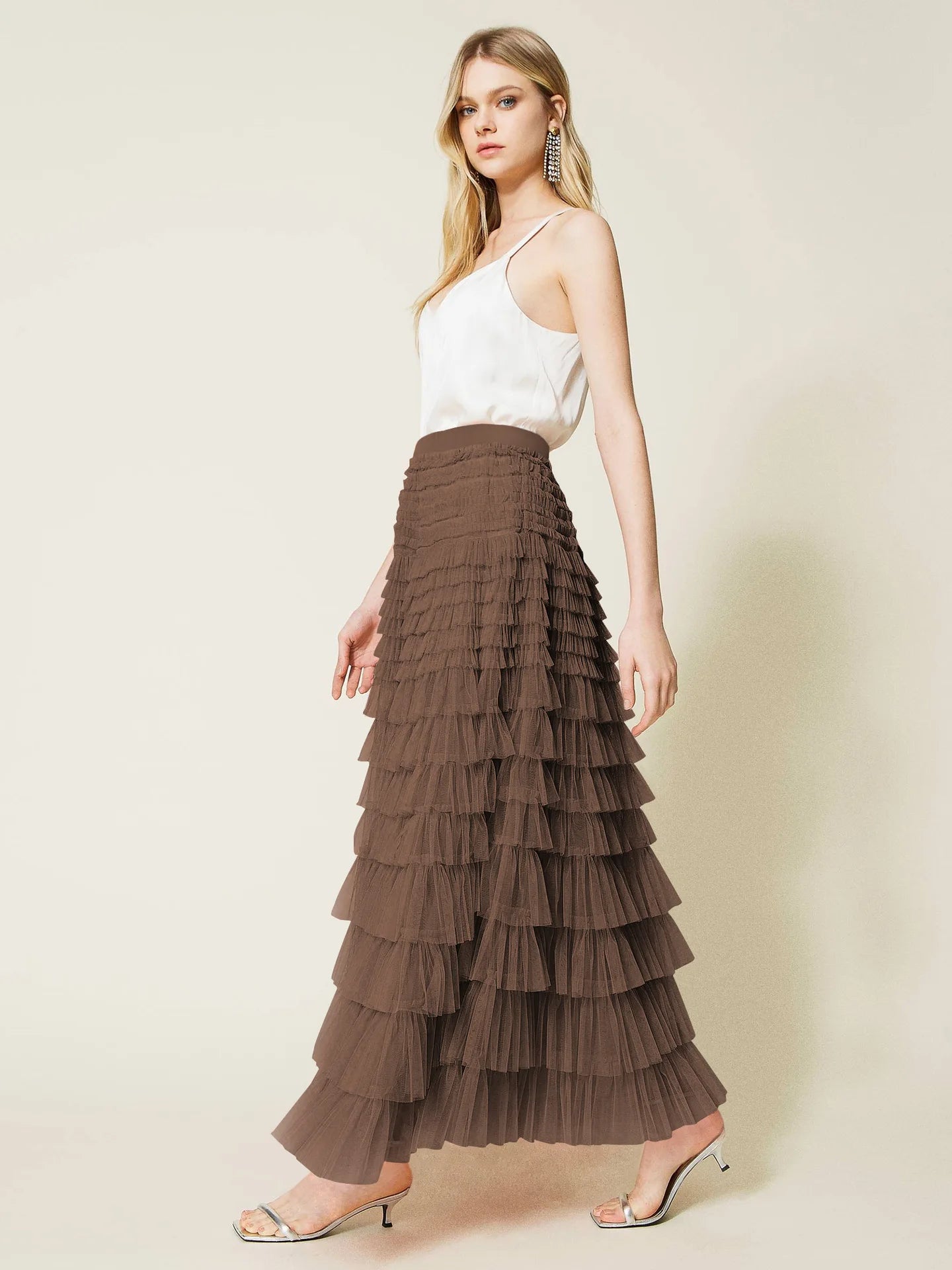 The Boho Multilayer Tulle Maxi