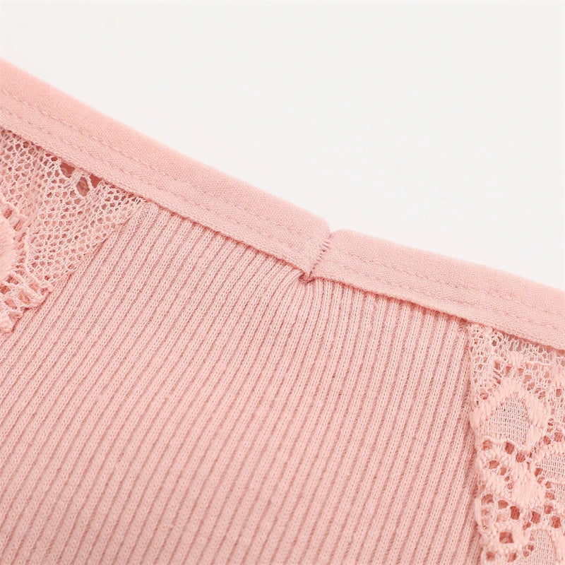The 4-Pack Cotton Lace G-String Set