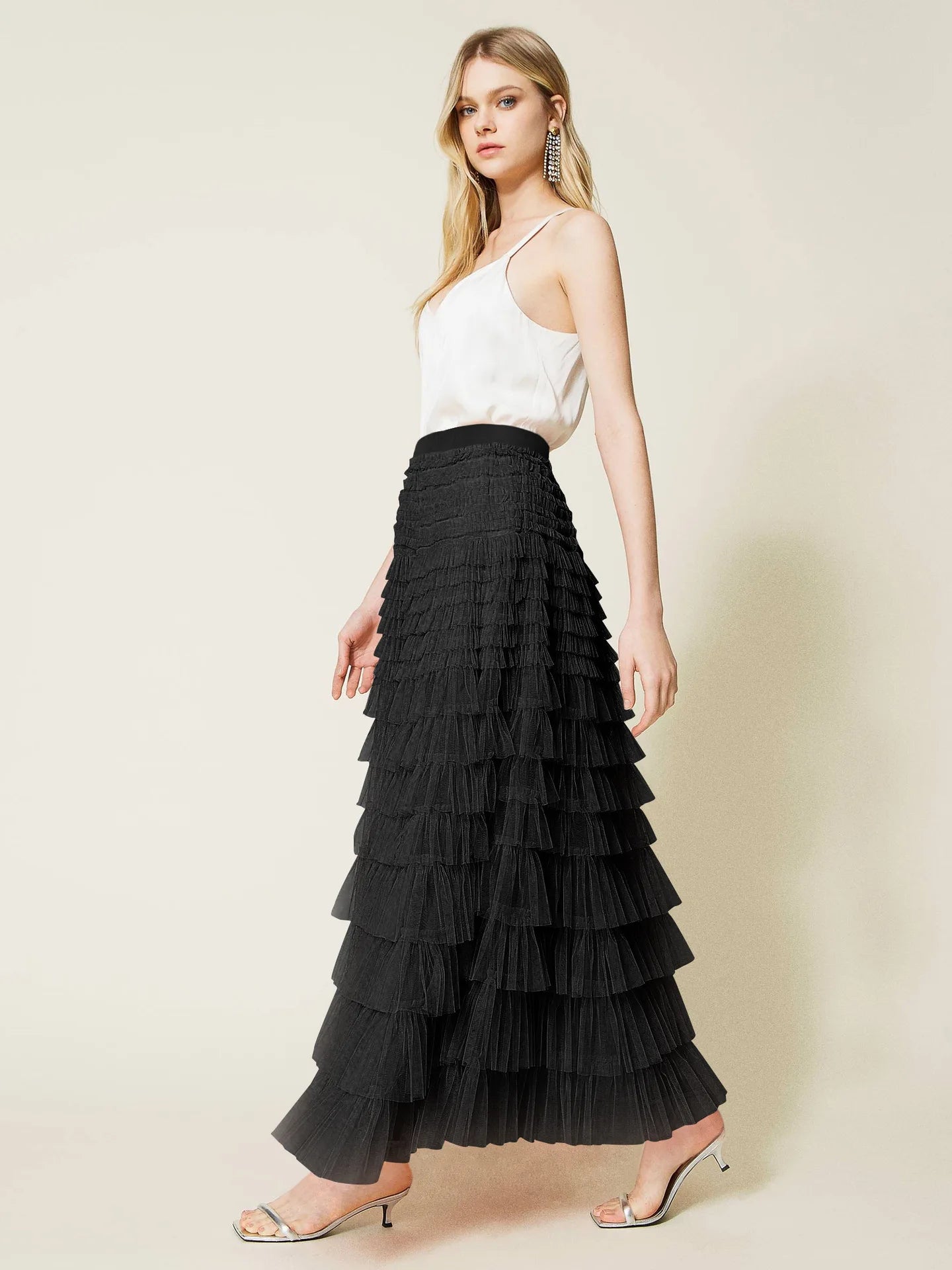 The Boho Multilayer Tulle Maxi