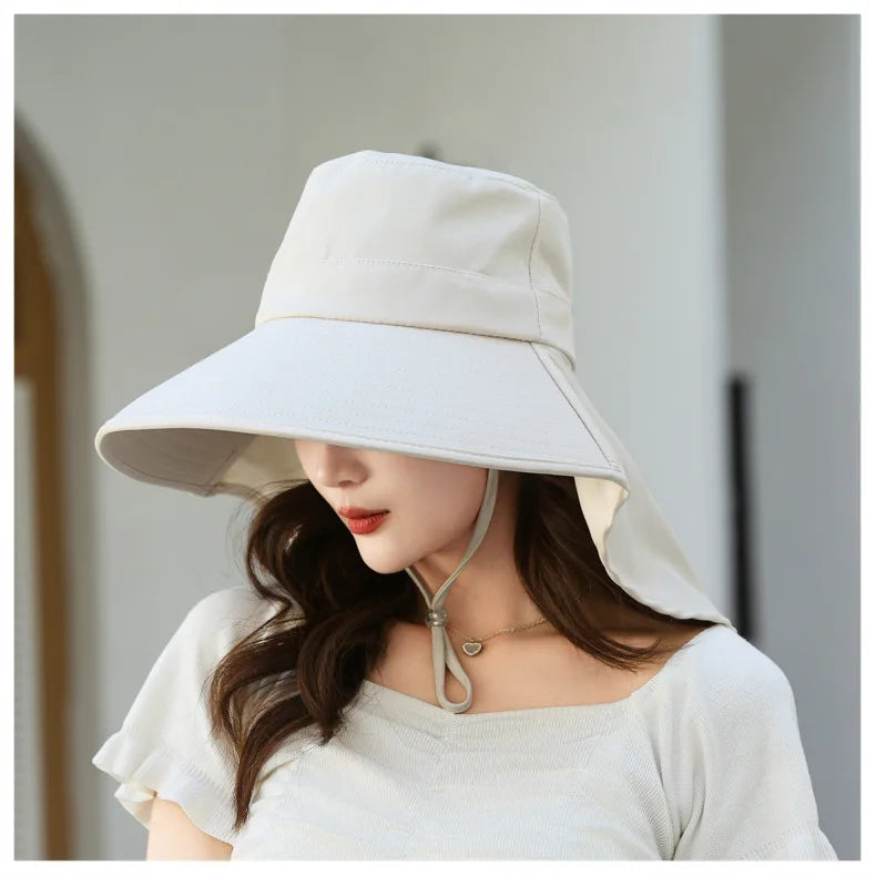 The Wide Brim Neck Cover Safari Cap
