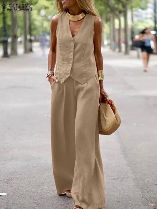 The Wide Leg Vest Co-Ord