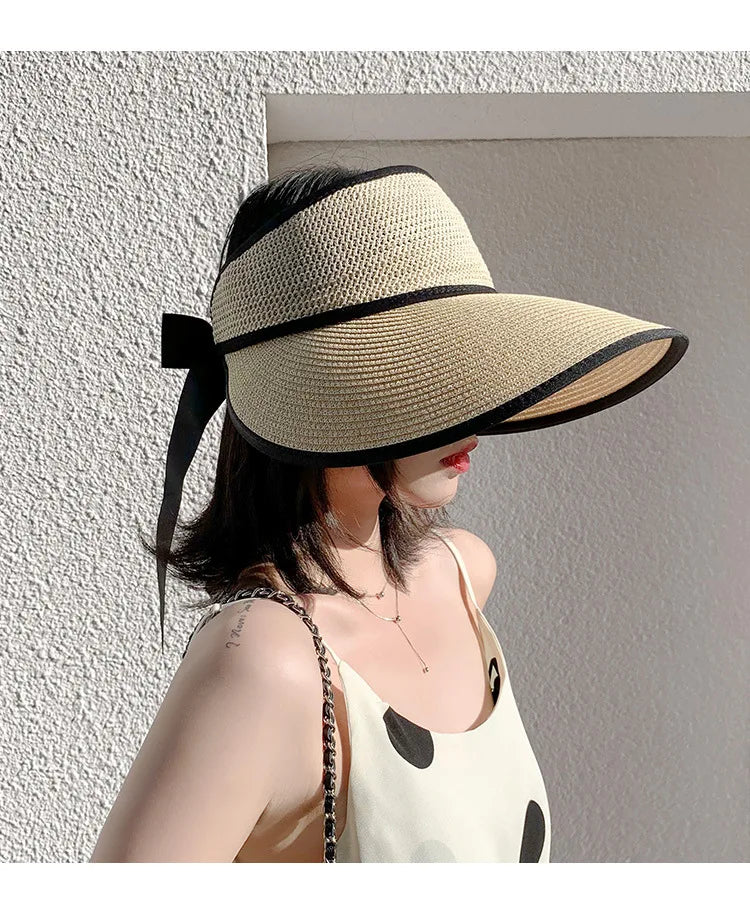 The Adjustable Ribbon Open-Top Straw Hat