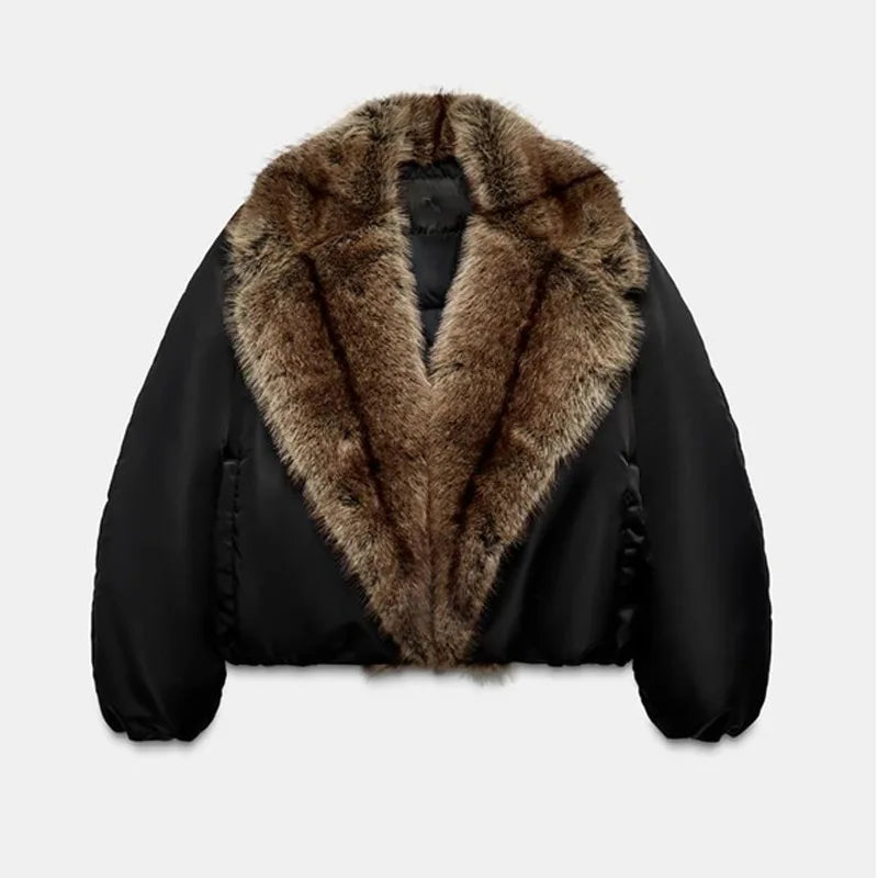 The Big Faux Fur Collar Coat