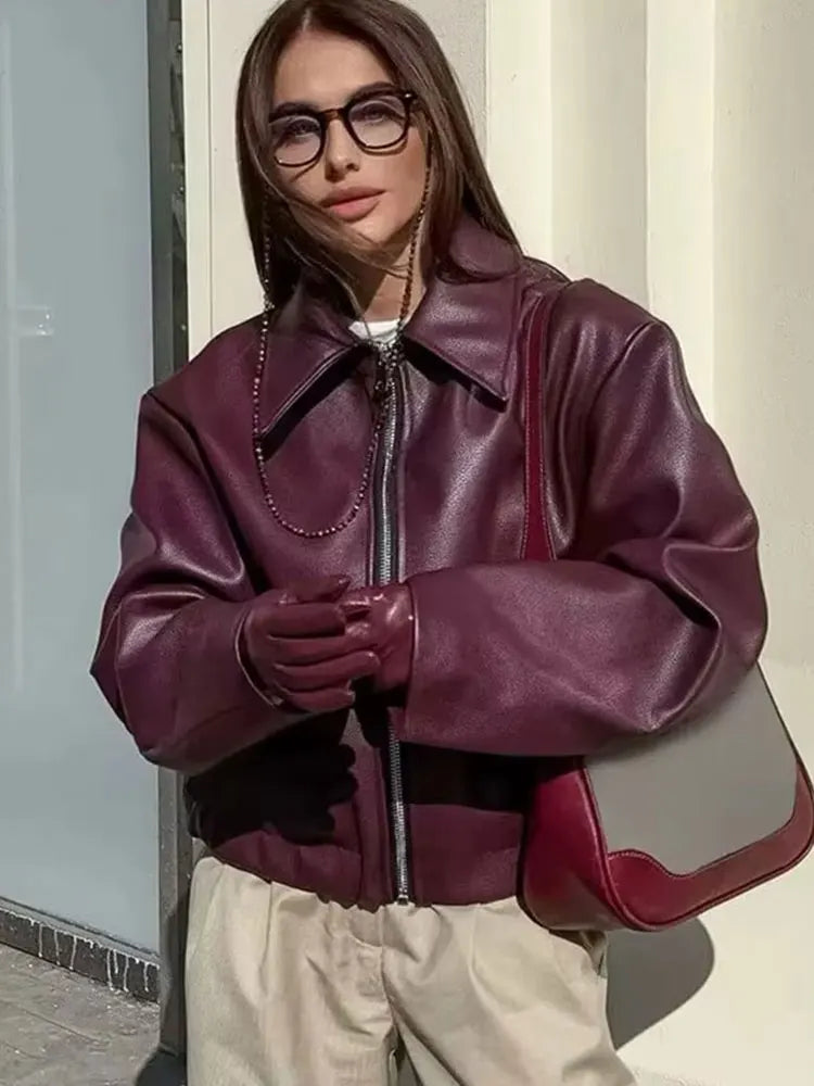 The Bordeaux Moto Jacket