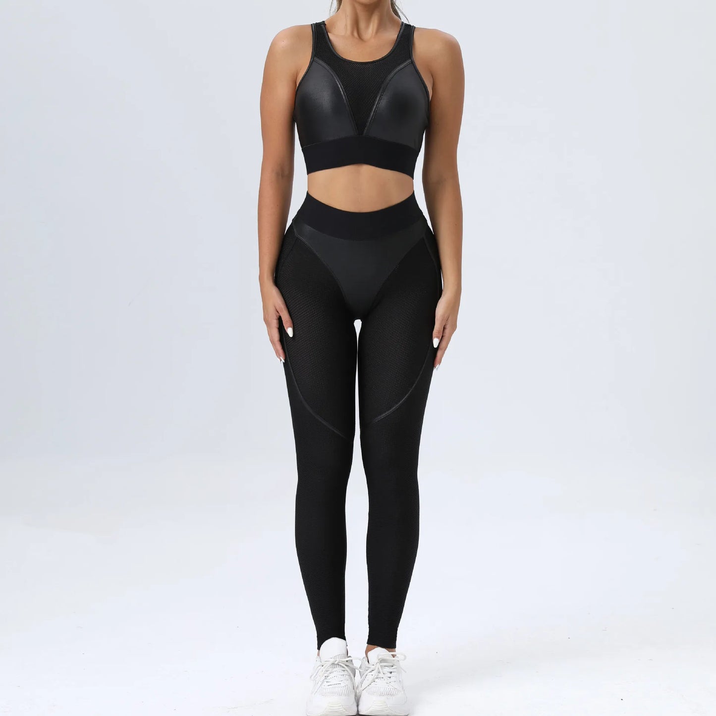 Leggins Woman Gym Push Up Sexy Woman Clothing Mesh Transparent Thong Female Legging Yoga Workout Women Pants High Waist Tights