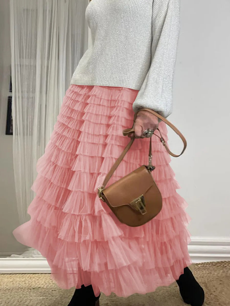 The Boho Multilayer Tulle Maxi