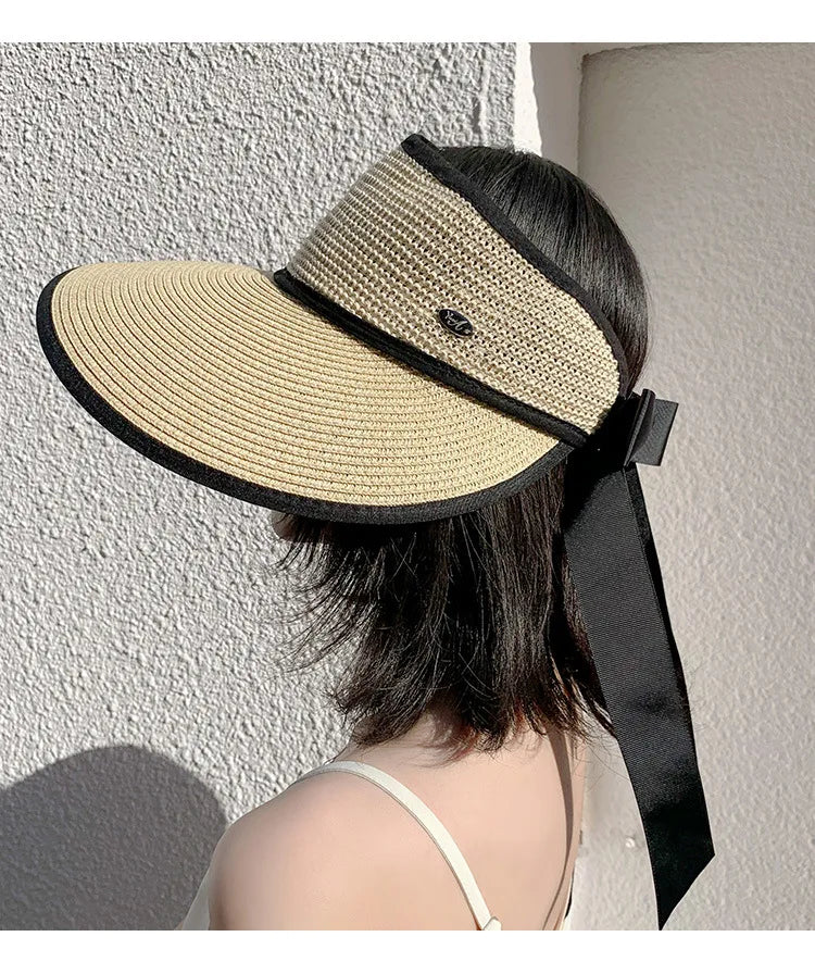 The Adjustable Ribbon Open-Top Straw Hat