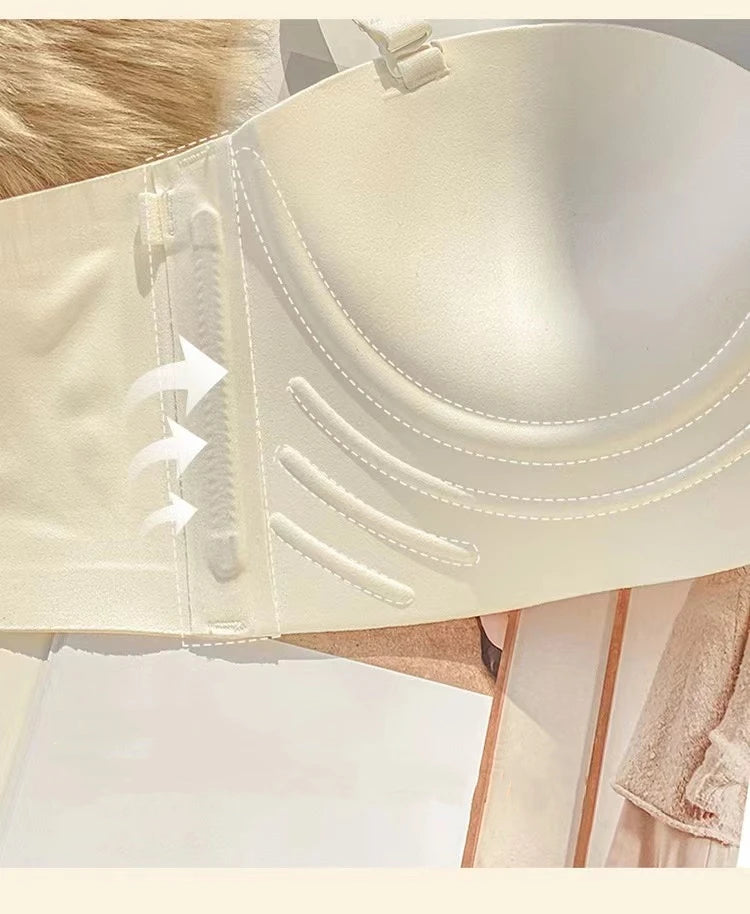 Women's Bra  Half Cup Push Up Small Breasts Show Bigger Side Breasts Seamless Sling Bra No Wires Sexy Sling Bra