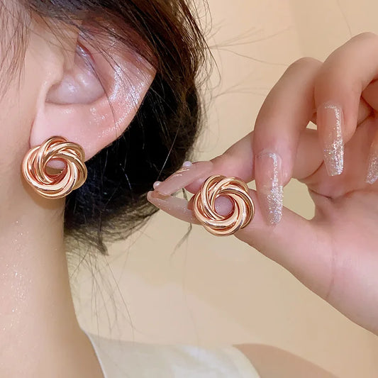 The Twisted Hoop Earrings