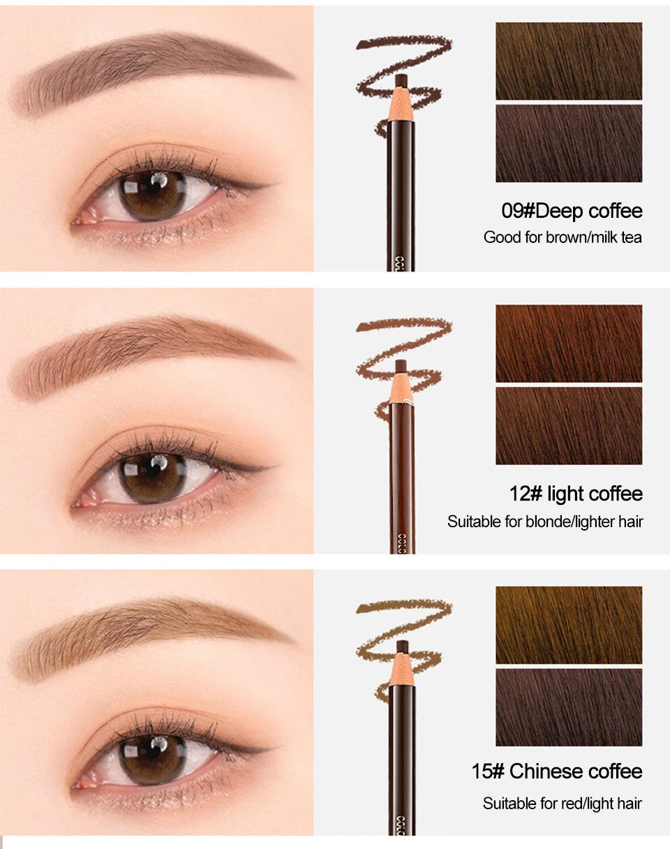 The 6-Color Waterproof Brow Pencil