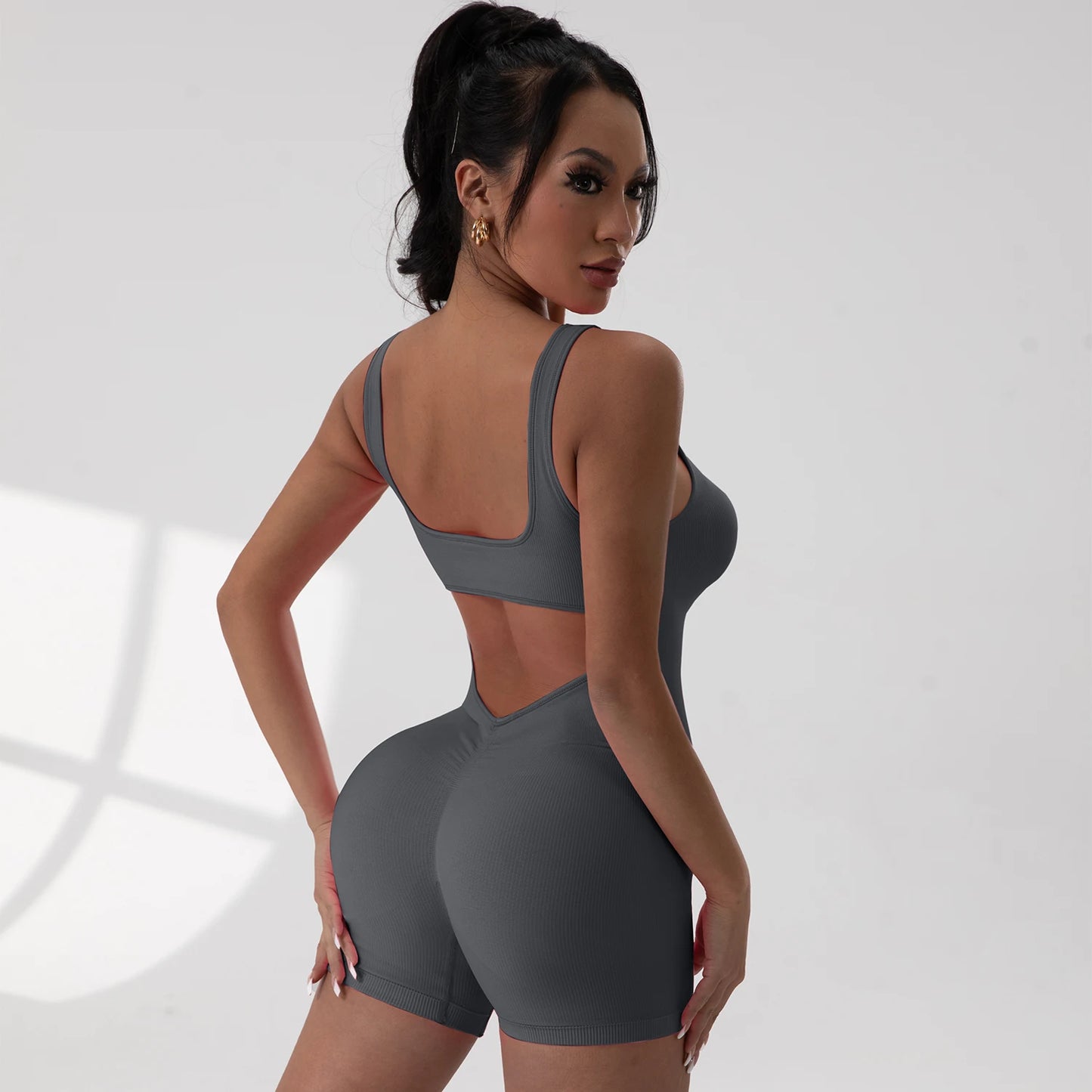 The V-Waist Exposed Yoga Jumpsuit