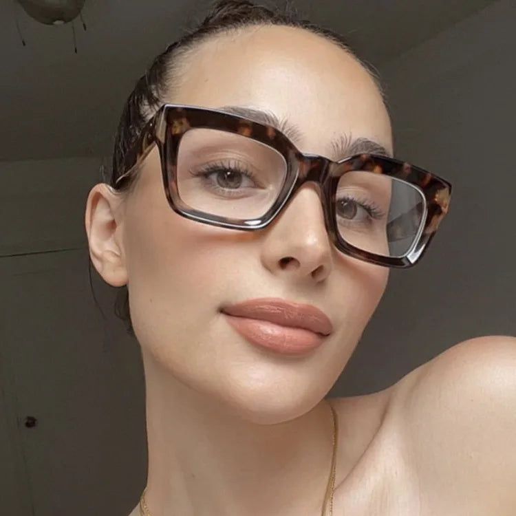 The Big Square Clear Computer Glasses