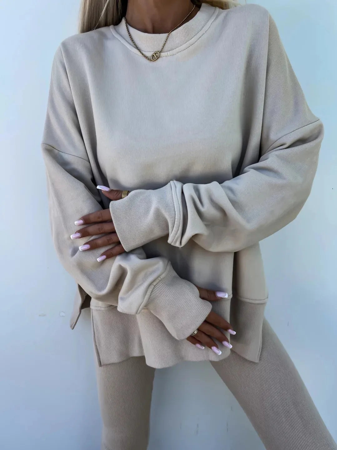 The Oversized Knit Trouser Set