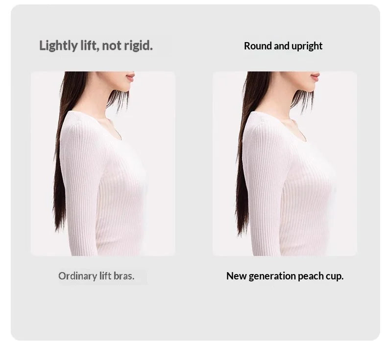 Women's Push-Up Bra for Enhanced Appearance Spring/Summer Wire-Free Soft Support Bra with Anti-Sagging Design Strapless Bra