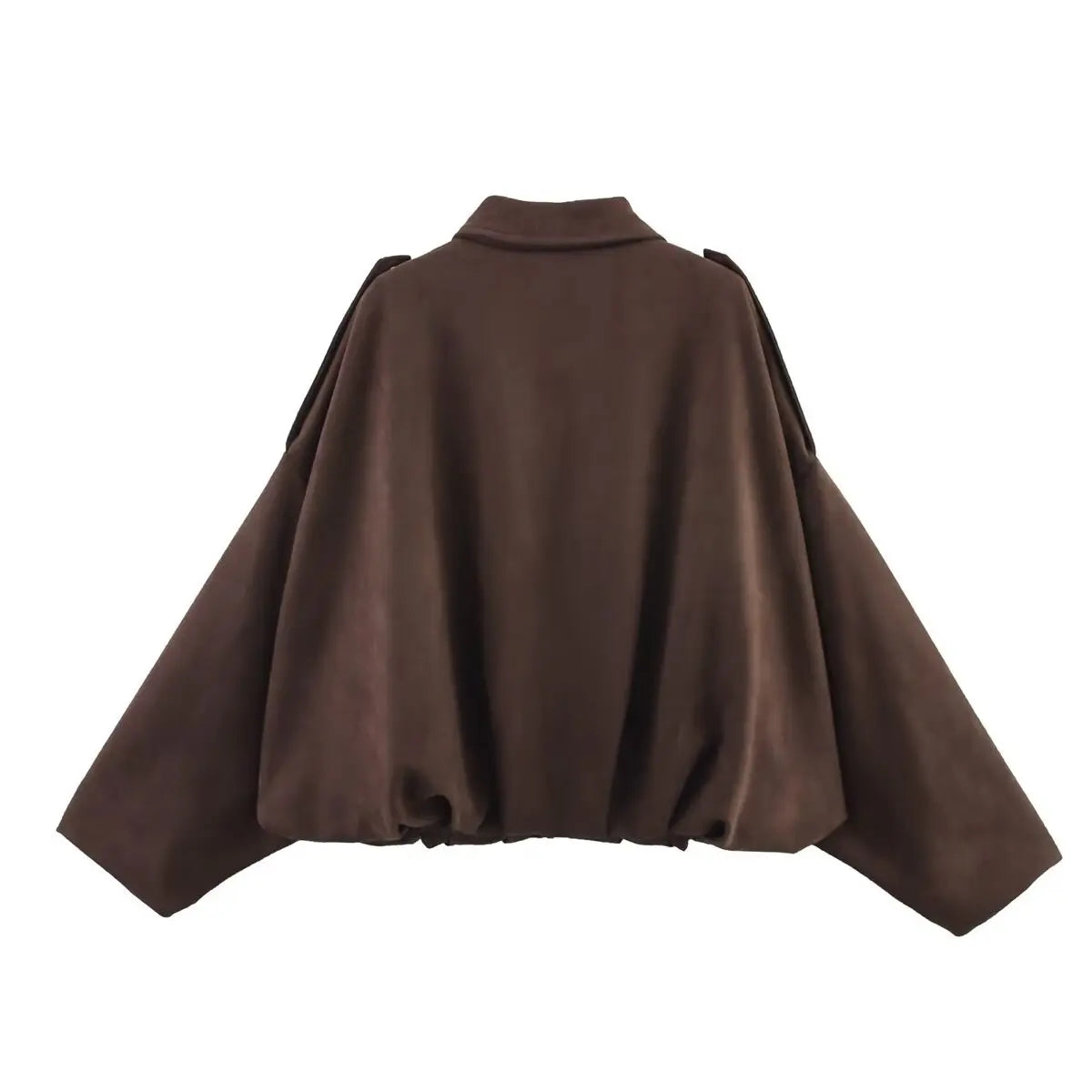 The Suede Oversized Bomber
