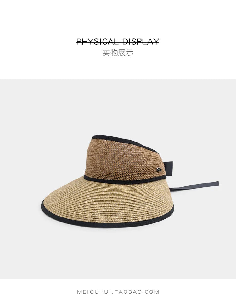 The Adjustable Ribbon Open-Top Straw Hat